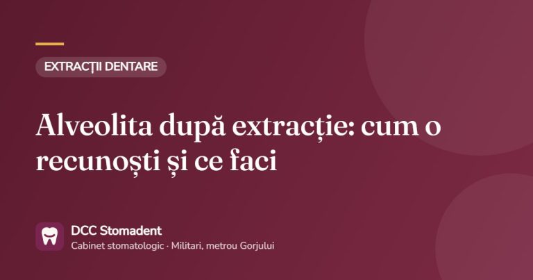 Alveolita după extracție: cum o recunoști și ce faci – DCC Stomadent