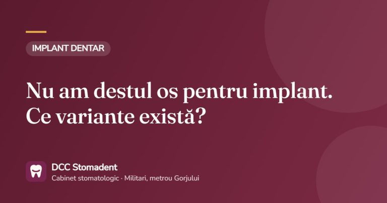 Nu am destul os pentru implant. Ce variante există? – DCC Stomadent