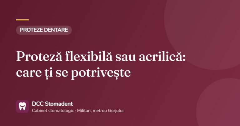 Proteză flexibilă sau acrilică: care ți se potrivește – DCC Stomadent